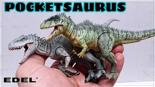 2022 Edel Collectibles "Pocketsaurus" Indominus Rex & Giganotosaurus Review!!!