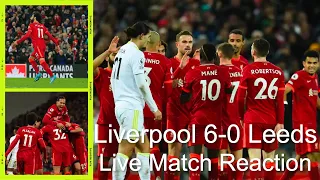 Liverpool dismantle Leeds. The title race is on! Liverpool 6-0 Leeds live match reaction🔴