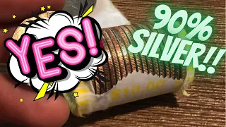 Coin Roll Hunting Half Dollars: 90% SILVER FOUND! Plus an ENDER!