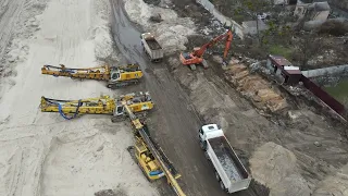 Подільський мостовий перехід, 16.01.2022. Лівий берег. Подільсько Воскресенський мостовий перехід.