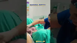 NORMAL BIRTH ✨️  #newborn #funnybaby #cuteness #youtubeshorts #pregnancy #best #cutebaby #new