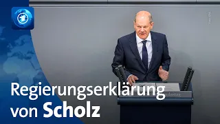 Regierungserklärung des Kanzlers