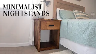 Simple Rustic Nightstands // DIY + How To