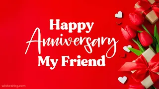 Wedding Anniversary Wishes For Friend || Happy Anniversary Friend || Wishesmsg.com