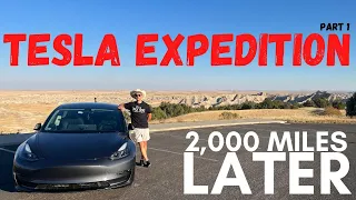 CAR CAMPING IN A NATIONAL PARK | Tesla Cross Country Roadtrip (Part 1)