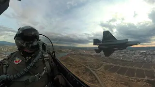 A-10, F-22, F-35, & F-16 Fighter Jets Fly Up Initial