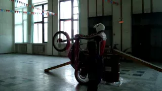 Мотоциклетный триал, репетиция