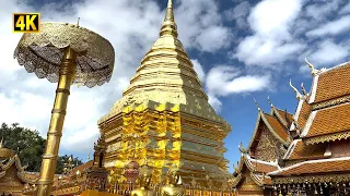 Beautiful Chiang Mai Temple Tour | Wat Phra That Doi Suthep Temple - Thailand Travel 2023