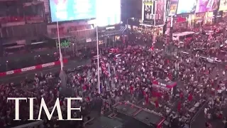 People Flee Times Square After Mistaking A Motorcycle Backfiring For Gunshots | TIME