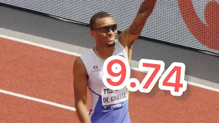 [news]Andre De Grasse recorded 9.74 (+2.9)