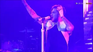 Adam Lambert - Runnin'/ Chokehold/ Sleepwalker - Shanghai 2016