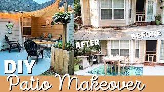 DIY Patio Makeover on a Budget | 2022 Outdoor Decorating Ideas | Backyard Makeover Ideas Under $500