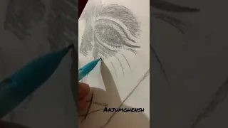 Joker pencil painting 🤡😈/very easy joker painting |Anjum💙 #shorts#creative#joker shorts#viral#art