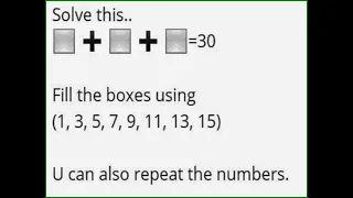 Can you solve the number series problem by replacing boxes with number 1, 3 , 5 , 7 ,9 , 11, 13, 15?