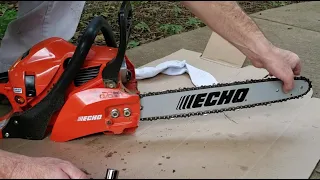 How to adjust chain tension on Echo chainsaw (CS 352)