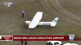 Small plane makes emergency landing near Opa-locka airport