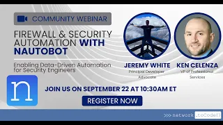 Community Webinar: Firewall & Security Automation with Nautobot