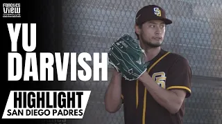 The First Look at Yu Darvish in a San Diego Uniform, Throws Bullpen & Long Toss at Padres Camp