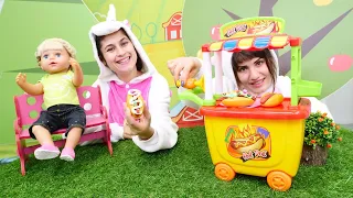 Yemek yapma kız oyunları. Ekler tatlısı yapalım! Unicorn video