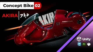 KANEDA'S BIKE | AKIRA | Concept Bike 02 | Unity game engine | HDRP