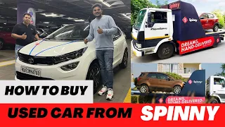 ಮನೆಯಲ್ಲಿ ಕೂತು SPINNY ಅಲ್ಲಿ ಸುಲಭವಾಗಿ  ಕಾರ್ ಖರೀದಿ ಮಾಡಿ || Free Home  test drive and Delivery @Spinny