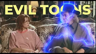 Evil Toons (1992) - fan appreciation supercut - David Carradine & Gabrielle Monique fight a cartoon