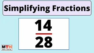 How to simplify the fraction 14/28 | 14/28 Simplified