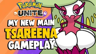 THE BEST WAY TO USE TSAREENA UNITE MOVE + Damage Build! | Pokemon Unite Tsareena Gameplay