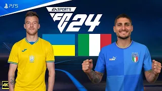 FC24  Ukraine vs. Italy | FIFA World Cup  Gameplay [4K] on PS5