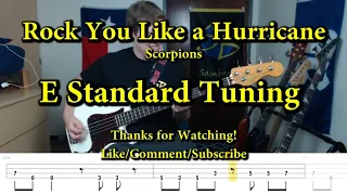 Rock You Like A Hurricane - Scorpions (Bass Cover with Tabs)