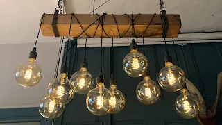 Making an Oak beam chandelier