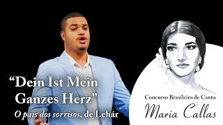 Samuel Martins (tenor) na ária “Dein Ist Mein Ganzes Herz”, da opereta “O país dos sorrisos"