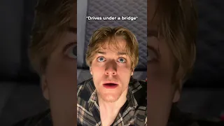 When you drive under a bridge while it’s raining 💀🌧️