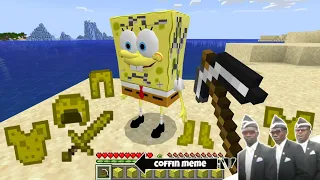 What if you Break Spongebob Block in Minecraft - Coffin Meme