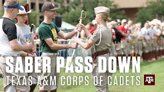 Corps Commander Passing of the Saber | Texas A&M Corps of Cadets