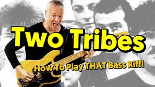 Two Tribes - How To Play That Bass Riff! (tabs and tutorial)