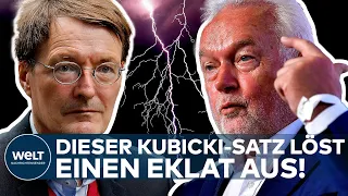 BUNDESTAGSWAHL 2021 Ein Satz von Wolfgang Kubicki über Karl Lauterbach löst Eklat aus I WELT News