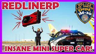 GTA 5 | RedLineRP #34 | INSANE MINI SUPER CARS DESTROY COPS! *so small!*