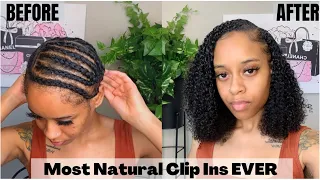 How To Blend 3b/3c Curly Clip-Ins W/ SHORT Natural Hair | BetterLength | Shawn Dawn