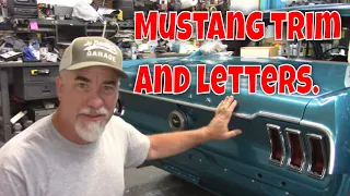 Installing rear trim on a classic Mustang. Jade part 76