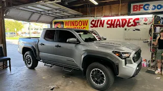 Window Tint on a 2024 Toyota Tacoma TRD 5% Ceramic ￼