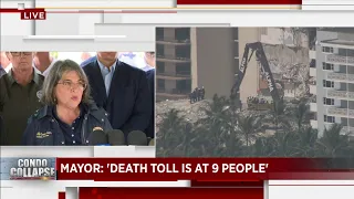 Officials give update on building collapse; death roll rises to 9