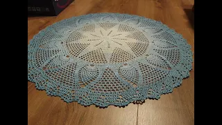 Mandala na szydełku 80cm cz.1 -crochet big doily part 1