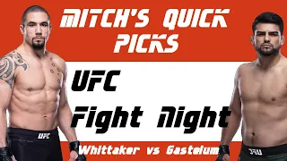 UFC Fight Night: Whittaker vs Gastelum FULL CARD fight predictions Quick Picks