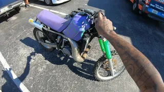 I Got A Rare Kx500 Customer Drops Off Locked Up 1987 Kx500 That Was Recovered From Being Stolen