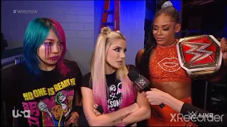 Alexa Bliss, Asuka & Bianca Belair Backstage: Raw October 31 2022