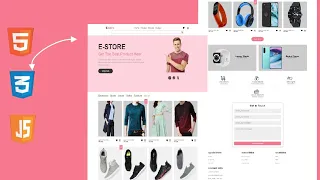 how to design a e-commerce website using html css and JavaScript @kingcode415