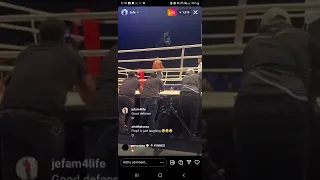 floyd Mayweather knocks out opponent in his exhibition fight 5/21/22😂