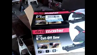 Drill Master 6" chop saw review (with demo)