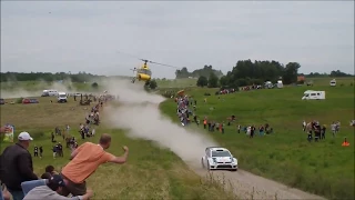 "crazy" heli pilot Rally Poland 2014 :) very low pass